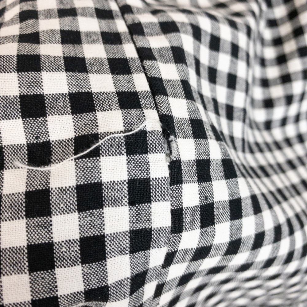 Foever 21 Check Plaid Gingham Mini Ruffle Skirt - Picture 3 of 4